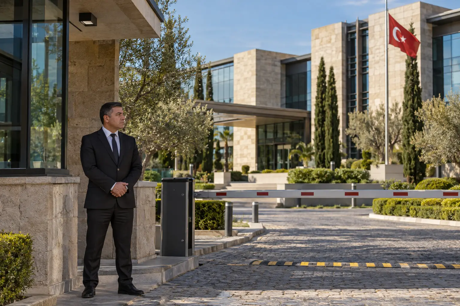 Tesis güvenliğiyle ilgili açıklayıcı hazır fotoğraf
